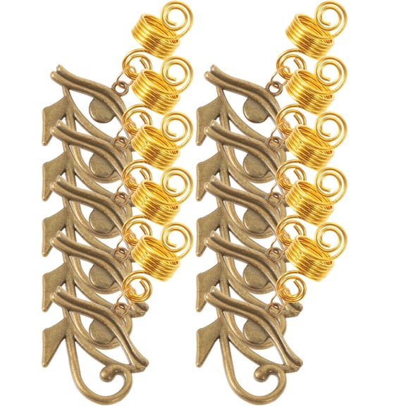 UPOUART 20Pcs Assorted Color Hair Cuffs for Braids and Dreadlocks Hair Accessories for Fashion and Events