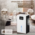 thumbnail image 7 of DARKIRON Dehumidifier, Dehumidifier for Home, 95 OZ Water Tank, (1000 sq.ft) Upgraded Portable Dehumidifiers for Bathroom Bedroom Basement (White), 7 of 7