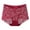 Burgundy, variant on ZQUUVOU Women's High Waist Lace Underwear Floral Lace Briefs Full Coverage Panties Breathable Comfortable Underwear Daily Pink
