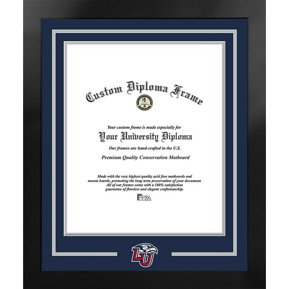 Liberty Flames 14w x 17h Spirit Diploma Manhattan Black Frame with Bonus Campus Images Lithograph (value savings $59)