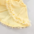 thumbnail image 5 of Wilark Toddler Girls Ballet Dress with Mesh Trim Cute Knitted Crew Neck Long Sleeve Party Dance Dress Yellow 2 T, 5 of 6