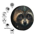 thumbnail image 4 of Sikiie Tribal Style Raccoon PVC Leather Spare Tire Wheel Cover Spare Tire Cover, for Car Truck SUV Camper Trailer Universal Fit(14-17in)-16 inch, 4 of 6