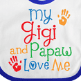 thumbnail image 4 of Inktastic Gigi and Papaw Love Me Grandchild Boys or Girls Baby Bib, 4 of 4