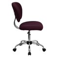 thumbnail image 5 of Scranton & Co Mid-Back Mesh Task Office Chair in Burgundy, 5 of 7