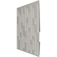 thumbnail image 4 of 19 5/8"W x 19 5/8"H Staggered Brick EnduraWall Decorative 3D Wall Panel, Universal Aged Metallic Weathered Steel (Covers 2.67 Sq. Ft.), 4 of 6