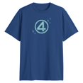 thumbnail image 1 of Camiseta Marvel Fantastic Four Logo Symbol Grunge Blue, 1 of 1