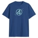 thumbnail image 1 of Camiseta Marvel Fantastic Four Logo Symbol Grunge Blue, 1 of 1
