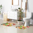 thumbnail image 6 of Yayeee Bath Rug for Bathroom Floor Non Slip Contour Fluffy Soft Absorbent Mat, 20"x24", Beige Leaves, 6 of 7
