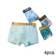 thumbnail image 3 of Godderr 4PCS 2-18 Years Boys Underwear Boxer Briefs for Kids Baby,Dinosaur Printed Cartoon Shorts,Toddler Boys Underwear Briefs(Color Mix Match), 3 of 6