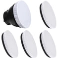 thumbnail image 1 of Woeilo 4 Pieces Light Diffuser, 7inch/18cm Ring Light Diffuser Standard Cloth Diffuser Lamp Socks Diffuser Lamp Cover Light Reflectors for Photography Studio Strobe Reflector (White), 1 of 5