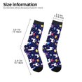 thumbnail image 2 of Rocae Lama in Space for Girls Boys Crew Socks,Children's Socks, Kids Socks, Toddler Socks: Daily Wear with Kids School Uniform, 2 of 5