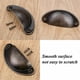 thumbnail image 4 of Set of 20 Vintage Shell Shaped Bronze Furniture Knobs - Iron Handles, with Screws, 4 of 5
