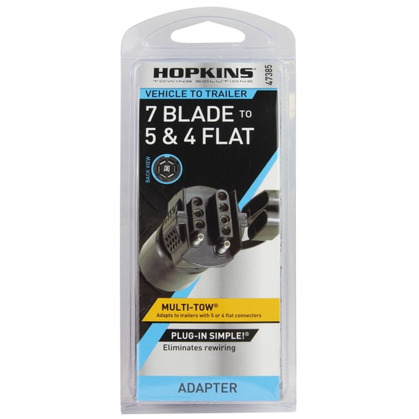 2 pack) Hopkins 47385 Multi-Tow 7 Blade to 5 Flat and 4 Flat