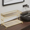 thumbnail image 1 of Soporte para joyas Macarena Estante organizador de maquillaje dorado, 1 of 8