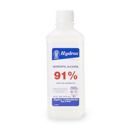 McKesson Antiseptic Isopropyl Alcohol 16 oz. Bottle Topical Liquid 91% Strength , 12 Ct