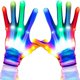 thumbnail image 3 of Guantes LED NQ intermitentes multicolores para adultos regalos de fiesta rave, 3 of 5