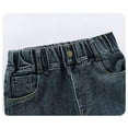 thumbnail image 6 of RUTAYY Toddler Girls Fashion Cute Embroidered Pants Elastic Waist Wide Leg Jeans Loose Casual Demin Pants With Pockets Trouser Versatile Infants Pants, 6 of 6