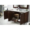 thumbnail image 6 of James Martin Furniture 620-V60D-WW-3IBK 60 in. Portland White Washed Walnut Double Bathroom Vanity with 3 cm Iconic Black Quartz Top & Sink, 6 of 7