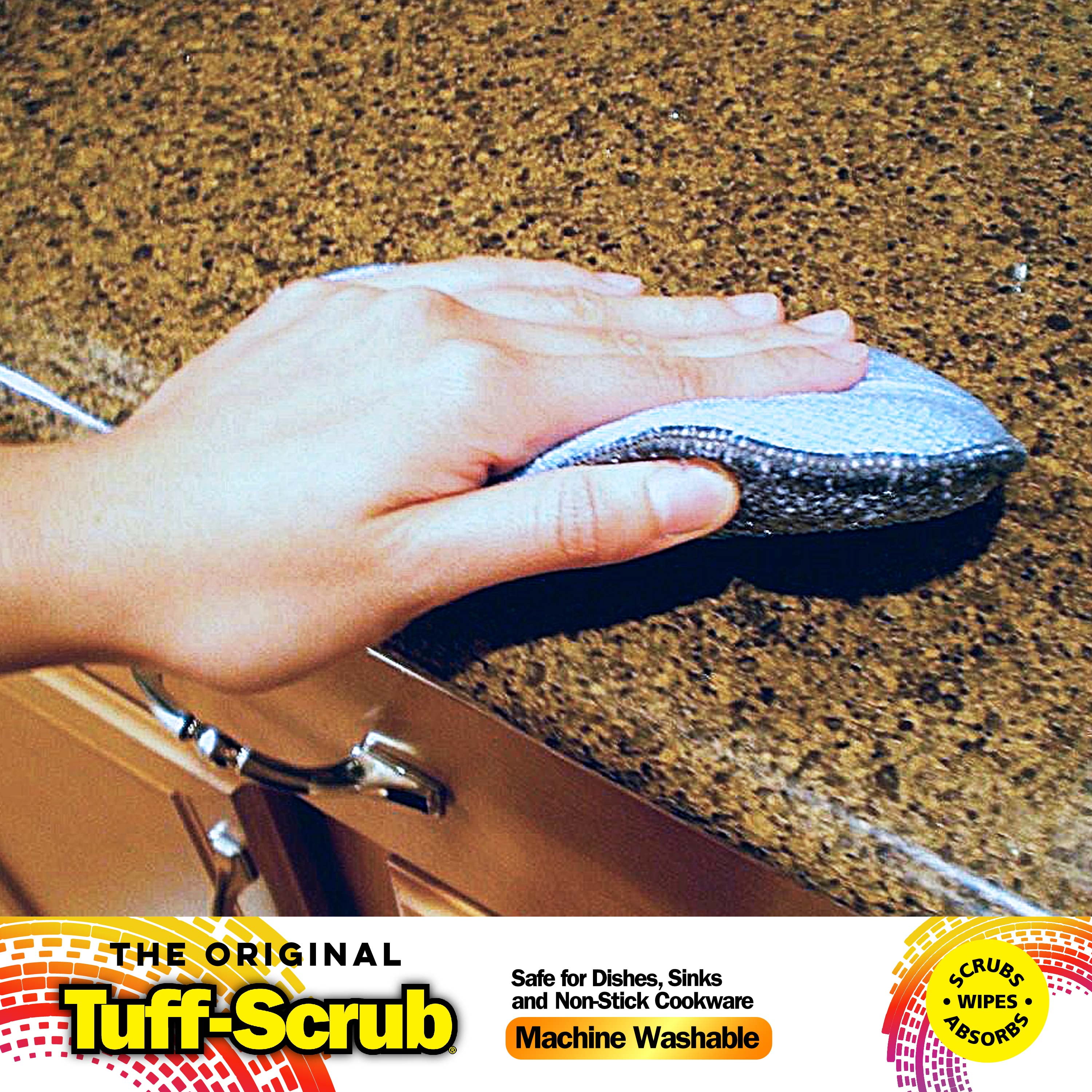 Tuff-Scrub Microfiber Tuff-Scrub Dishwand Refills - Long Lasting, Durable -  Blue - Heavy Duty - 2 Head Refills - Perfect for Tough Jobs - High Quality  & Dishwasher Safe in the Kitchen