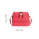 thumbnail image 4 of Qarigey Bolso de hombro de cuero para mujer, cartera de Color sólido, bolsas de almacenamiento para interiores y exteriores, bolsos de compras, festival Bolsas de mensajero y de hombro Rosa roja, 4 of 7