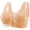 aa_1PC_Orange, variant on Elvqul Womens Plus Size Bras Front Closure Silk Embroidery Lightweight Bras for Women 1PC-3PC 36BC-46BC