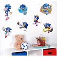 thumbnail image 2 of Sonic kids room adorno de pared pegatina decorativa PVC pegatina dibujos animados anime Graffiti cartel pegatina de pared 33*32cm, 2 of 4