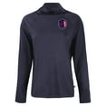 thumbnail image 2 of Women's-Cutter & Buck  Navy St. Louis City SC Coastline Epic Comfort Eco Recycled Funnel-Neck Top, 2 of 3