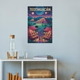 thumbnail image 4 of Teotihuacan Retro City Travel Poster with Starry Pyramids And Ancient Market Life Canvas Poster, 4 of 8
