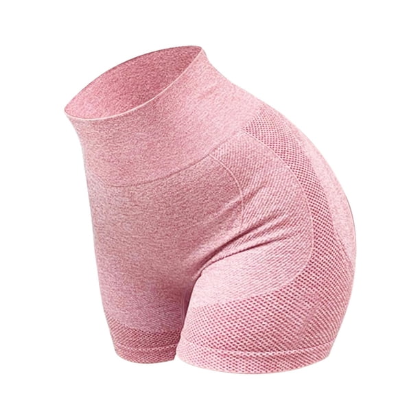 Pantalones cortos de yoga para mujer, pantalones cortos de ejercicio, pantalones cortos de compresión de cintura alta, ropa deportiva para correr LXL