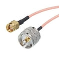 thumbnail image 4 of RG316 Coaxial Cables,SMA Male to UHF Male with Adapter Low Loss RF Coaxial Cable 1FT Orange 1Pcs, 4 of 6
