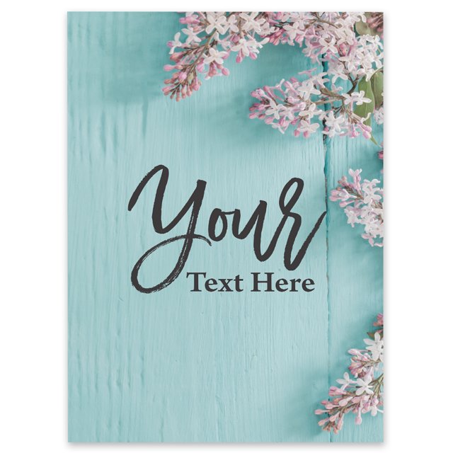 Darling Souvenir MADE WITH LOVE PersonalizedWelcomeBannerFlower,Custom Text Poster Party CollectionWelcomeSignGreat For Wedding, Birthday, Engagement Party- 18x12