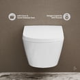 thumbnail image 3 of Pur Smart Wall-Hung Toilet with Bidet Bundle, 3 of 15