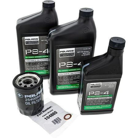 Polaris PS-4 Synthetic Oil Change Kit 2.5 Quarts with Filter for RZR Ranger Crew General 900 1000 2879323