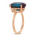 thumbnail image 2 of Galaxy Gold 14K Solid Rose Gold Oval Shape 6.25 CTW Ring with Grown Genuine Alexandrite Color Changing (6.5), 2 of 2