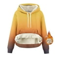thumbnail image 6 of Sherpa Fleece Lined Hoodies for Women Warm Winter Gradient Pullovers Long Sleeve Sweatshirts Casual Thermal Tops, 6 of 7