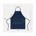thumbnail image 3 of Adjustable Bib Apron with Pockets, 2-Pack, Black, 3 of 5