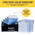 thumbnail image 2 of Fundas para cartas bindrz 66x92 mm, 45 micras, transparentes, 1000 piezas, 2 of 6