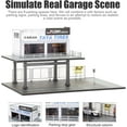 thumbnail image 6 of NUEIOVRW Diorama 1:64 Parking Lot Model, LED Lighting Diecast Car Garage Display Model, Car Showroom Scene Building Model Toy Gift, Car Models Display Case, 6 of 10