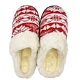 thumbnail image 2 of LAVRA Women's Furry Slipper Faux Fur Trim Mule Slide Slip On Indoor, 2 of 3