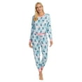 thumbnail image 5 of Disney Women's Stitch Poses Tie-Dye Crop Top and Jogger Pants 2 Piece Pajama Set, 5 of 6