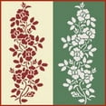 thumbnail image 2 of Rose Garland Stencil - Flower Floral Arrangements Bouquet Border Colonial Romantic DIY Vase Pitcher Decor Painting Gifts Crafts Laser Cut Mylar Reusable Templates - The Artful Stencil, 2 of 2