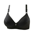 thumbnail image 4 of Joau 4 Pack Women's Wireless Everyday Bra Lightly Lined Comfort Bra Light Lift and Support Wirefree Push Up Bra Full Coverage T-Shirt Bra, 4 of 4