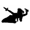 thumbnail image 2 of Female Hawaiian Hula Dancer Wall Decal Wallmonkeys Peel and Stick Graphic (24 in W x 20 in H) WM502993, 2 of 4