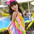 thumbnail image 3 of KYAIGUO Little Girl's Sleeveless Mesh Rainbow Dress Girls Toddler Kids Summer Beach Dresses for Kids 2-10 Years Old, 3 of 6