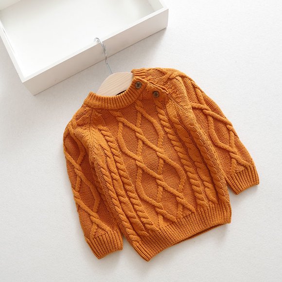 Vêtements pour Bébé Fille Chandail d'Hiver et Polaire Épaissie Chandail de Printemps Base en Tricot Vêtements pour Bébé Fille en Liquidation