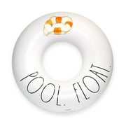 Rae Dunn: Pool Float - 48" Ring Float - CocoNut Float, Inflatable Jumbo Water Ring, Durable, Anti-Leak, Ages 8+