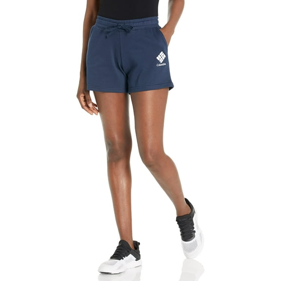 Columbia Women's Trek French Terry Short, Collegiate Navy/White CSC Stacked Logo, X-Small