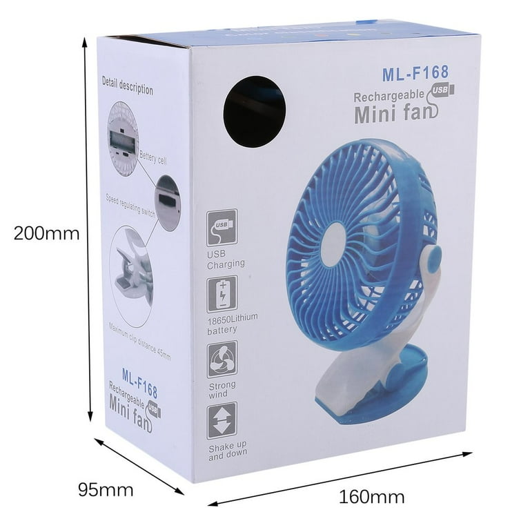 VENTILATEUR MINI RECHARGE USB REF ML-F168