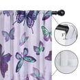 thumbnail image 4 of Blackout Kids Curtains,Purple Butterfly Flower Pattern Childrens Insulated Curtains Set Of 2,Bedroom Essentials,Toddler Room Decor 42"x63", 4 of 5