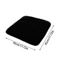 thumbnail image 5 of JUSEO Sheepskin Car Seat Cushion, Comfortable Soft Fur Wool Auto Front Seat Cover, Vehicle Seat Protector Pad for Warm Winter Office Chair, Universal Decor Car Accessories (Black), 5 of 5